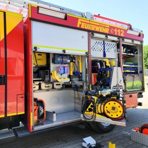 Umbau- und Anpassungsarbeiten am HLF der Feuerwehr in Wetter (Ruhr)